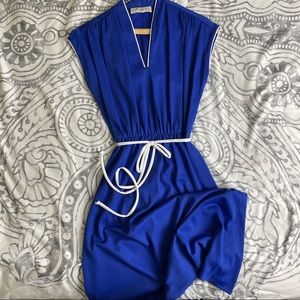 Vintage Marchionda Petites Royal Blue Dress